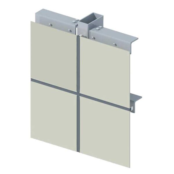 Aluminum veneer curtain wall